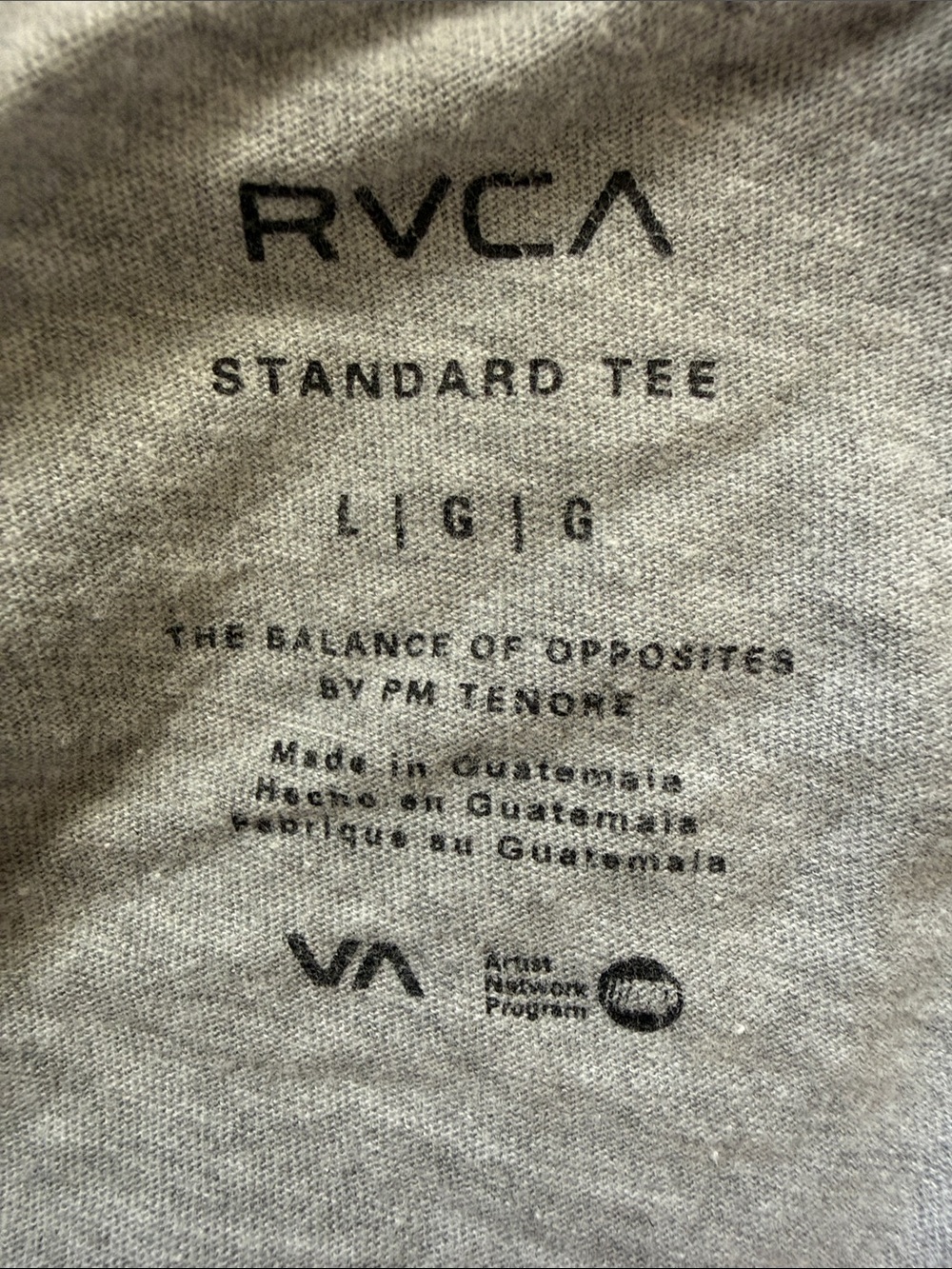 Men’s RVCA Two-Tone Raglan Long Sleeve Tee - Picture 4 of 5
